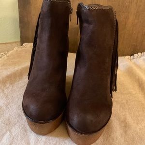 Wedge Booties by Olivia Miller